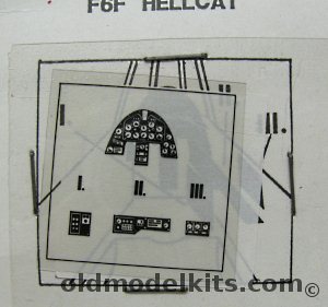 AirKit 1/72 F6F Hellcat Cockpit Placards, C008 plastic model kit